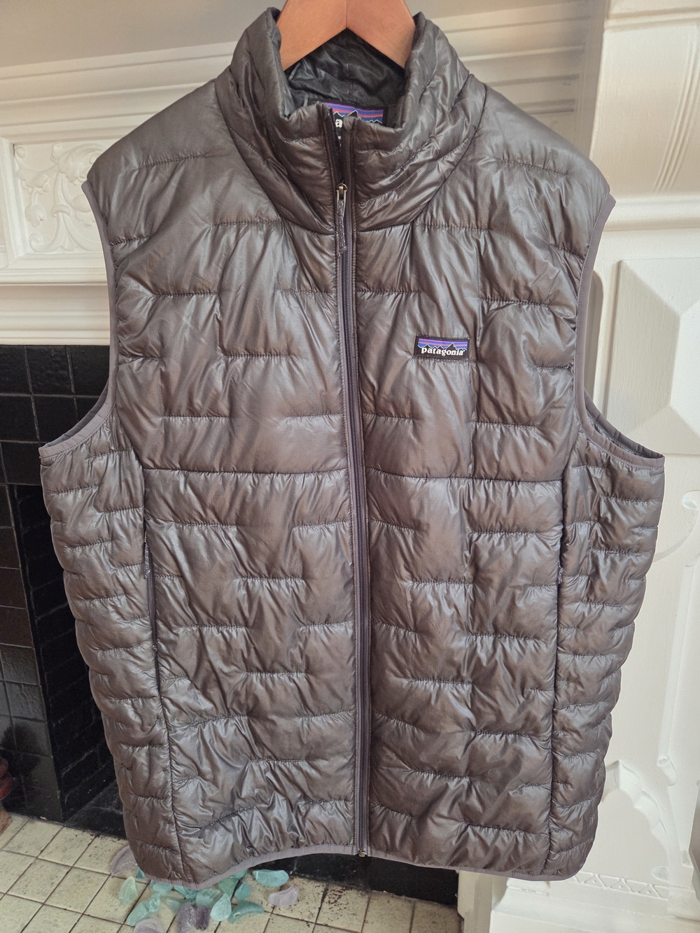 Patagonia Micro Puff vest Men's L Forge Grey - Packable Gunmetal